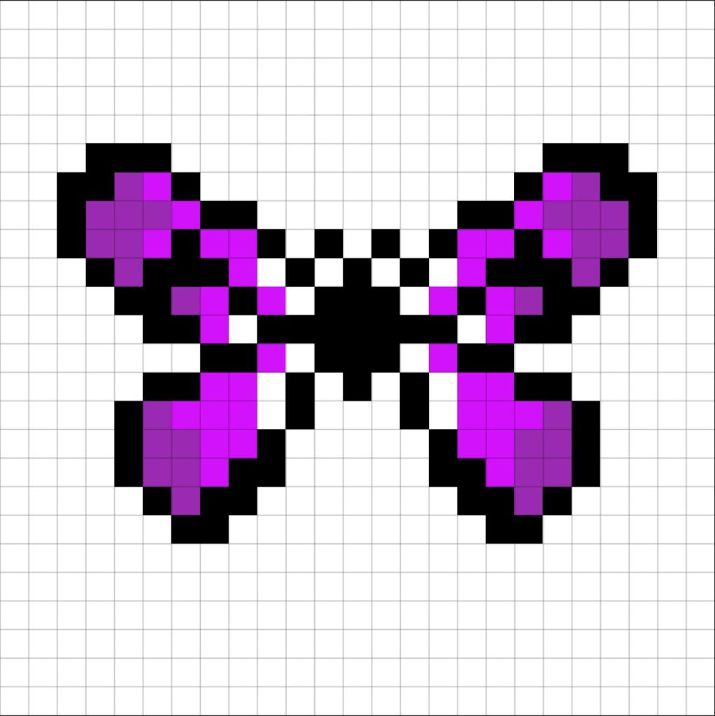Butterfly Pixel Art 16x16 Pixel Art Simple Pixel Art