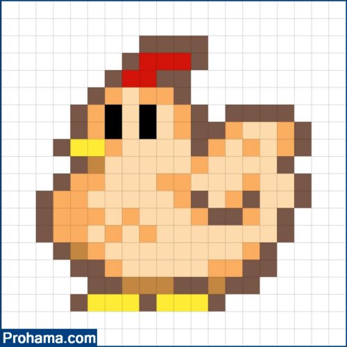 Easy Pixel Are Chicken | 16x16 Pixel Art | Stardew Valley Pixel Art