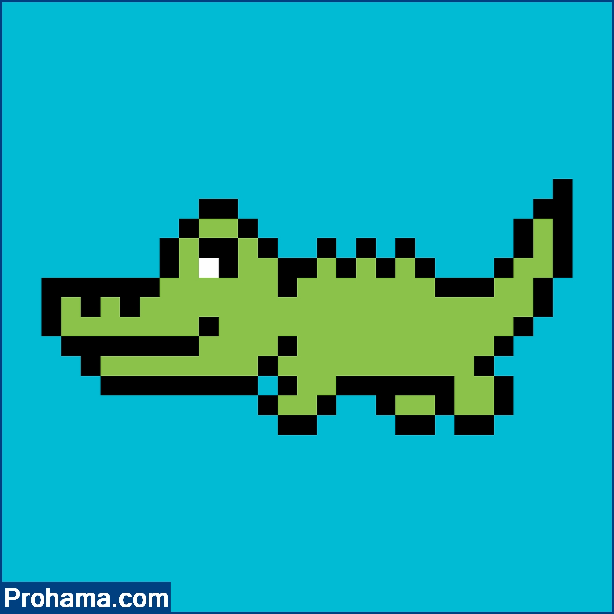 Crocodile Hama bead