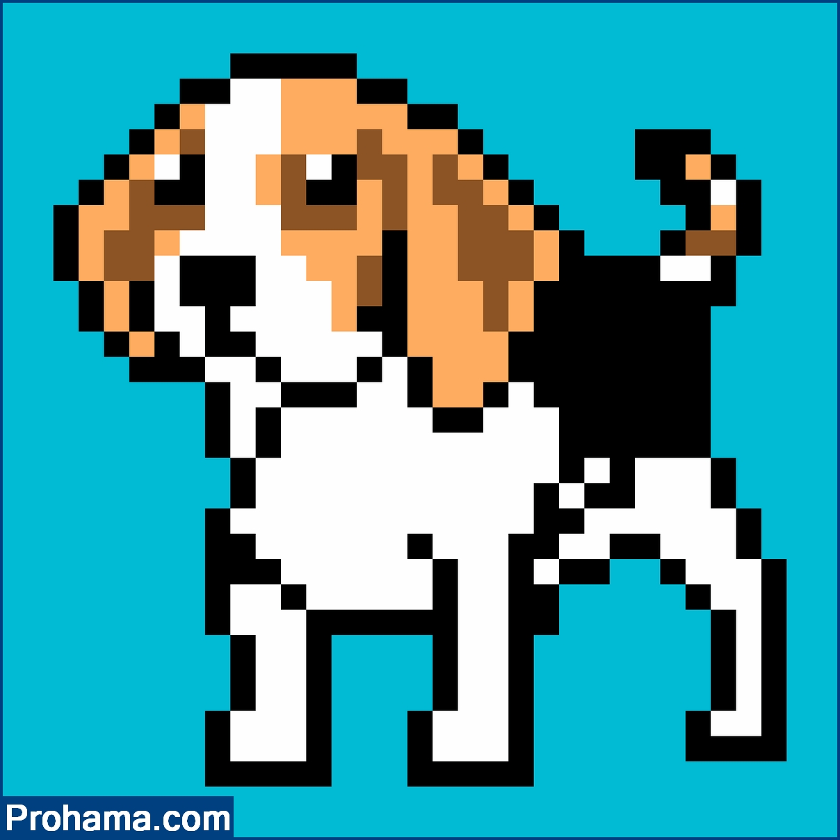 puppy pixel art