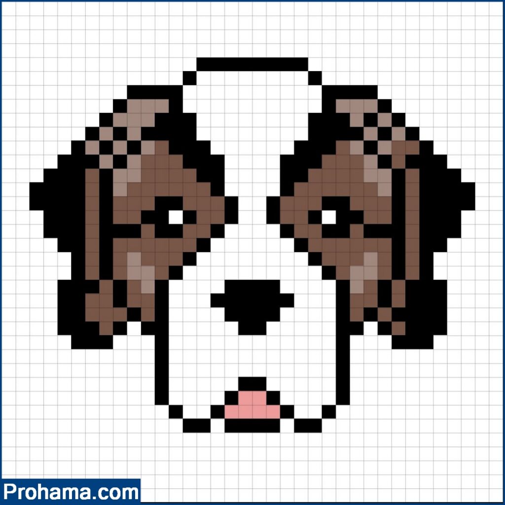 Pixel Art Dog | 32x32 Pixel Art | Animals Pixel Art
