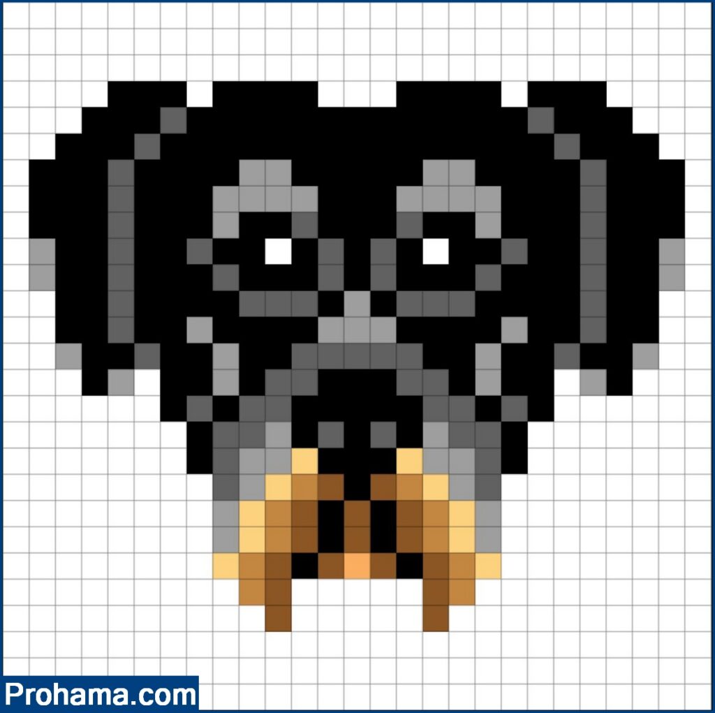 Dog Pixel Art | 32x32 Pixel Art | Animals Pixel Art