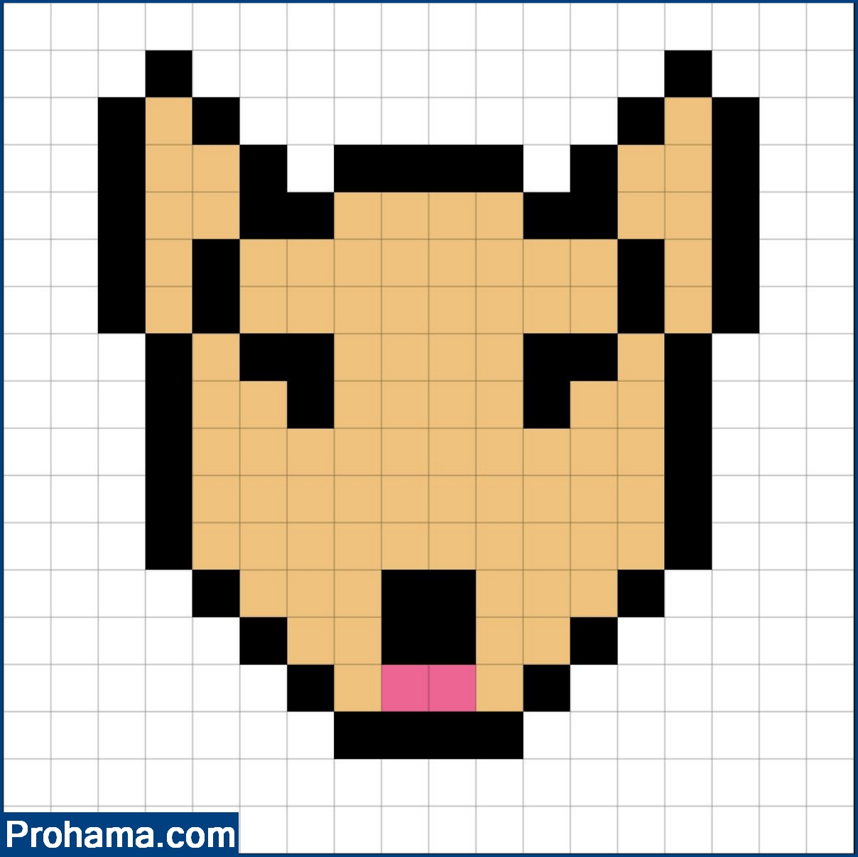 bull terrier hama bead pattern