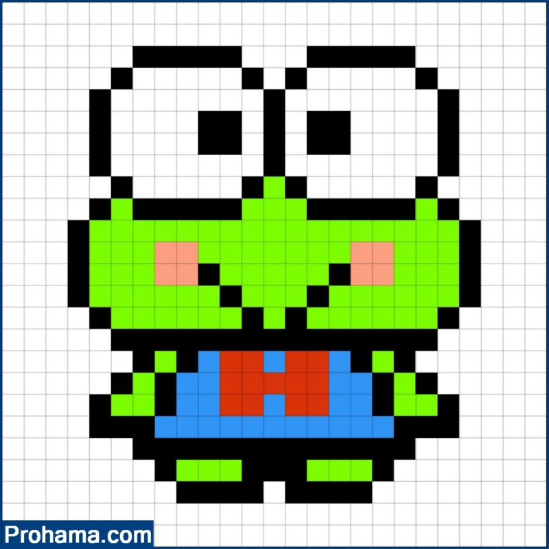 Art Pixel | Pixel Art Keroppi | Pixel Art Pixel