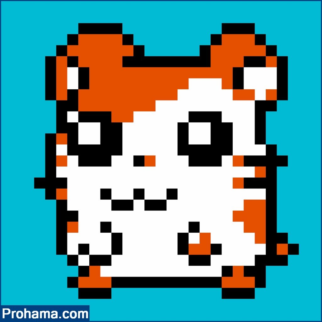 Hamster pixel art | Cute animal pixel art