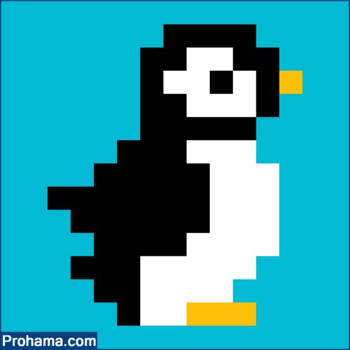 Penguin Pixel Art | Easy Cute Pixel Art