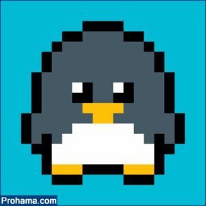 Easy Penguin Pixel Art 