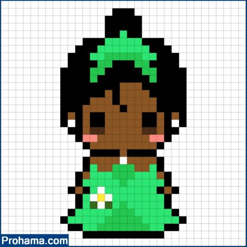 Tiana Pixel Art | Disney Pixel Art