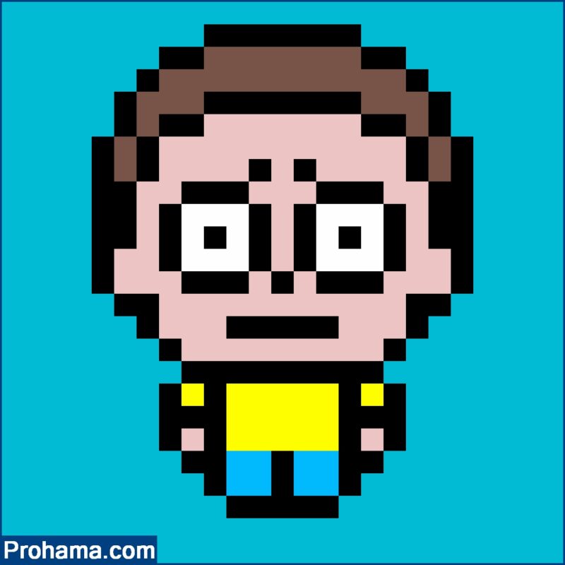 Rick And Morty Pixel Art | Easy Pixel Art Grid | Simple Pixel Art