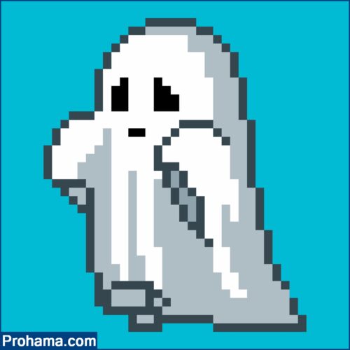 Ghost Pixel Art | Halloween Pixel Art