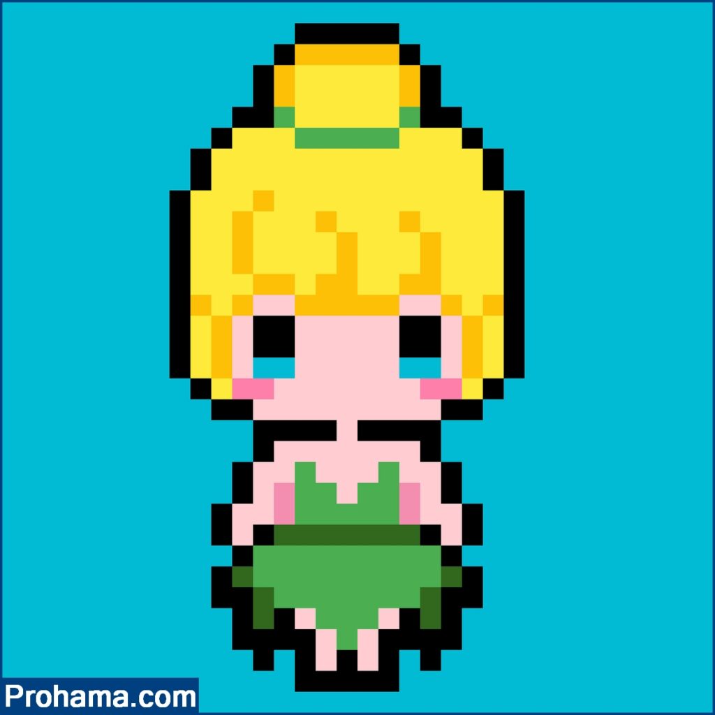 Tinkerbell Pixel Art Disney Pixel Art 