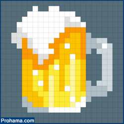 beer pixel art