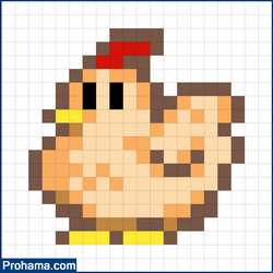 chicken pixel art